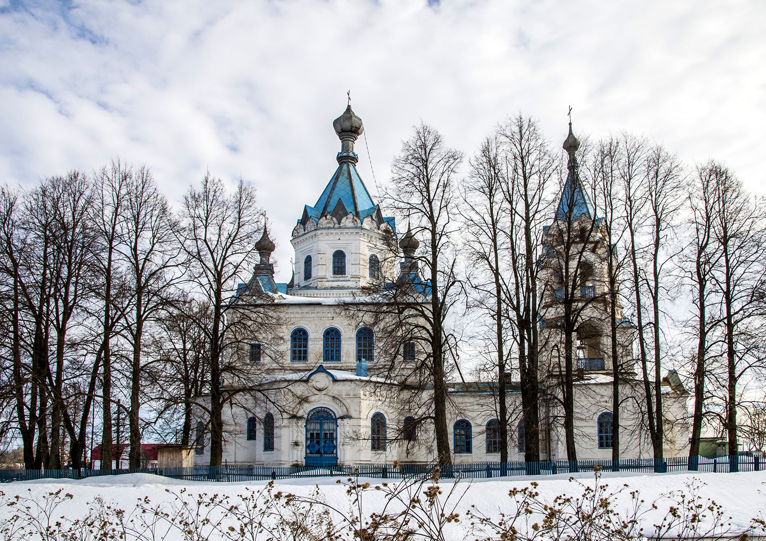 Церковь Александра Невского в с. Верхняя Шурма. Март 2019 г..